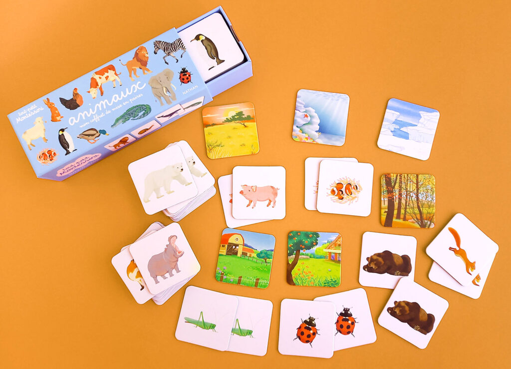 Montessori memo animaux